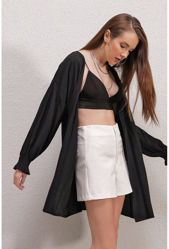 MT Clothes P-KIMONO_NOIR - Kimono - Noir