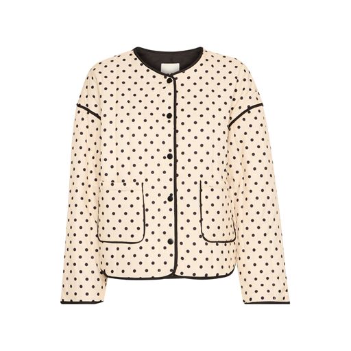 Ichi Malini Jakke, Creme w. Black Dot, 38