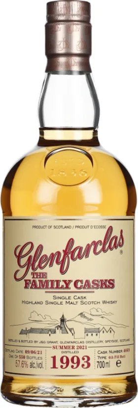 GLENFARCLAS VINTAGE 1993 FAMILY CASKS 70CL