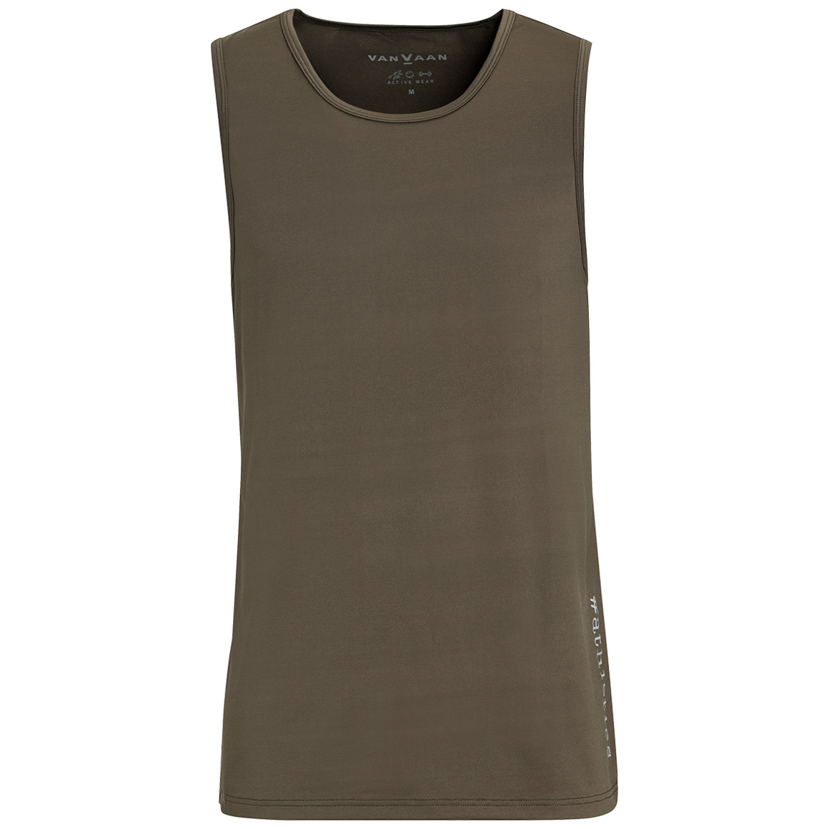 VanVaan Herren Sport-Tank-Top mit Rundhals dunkeloliv