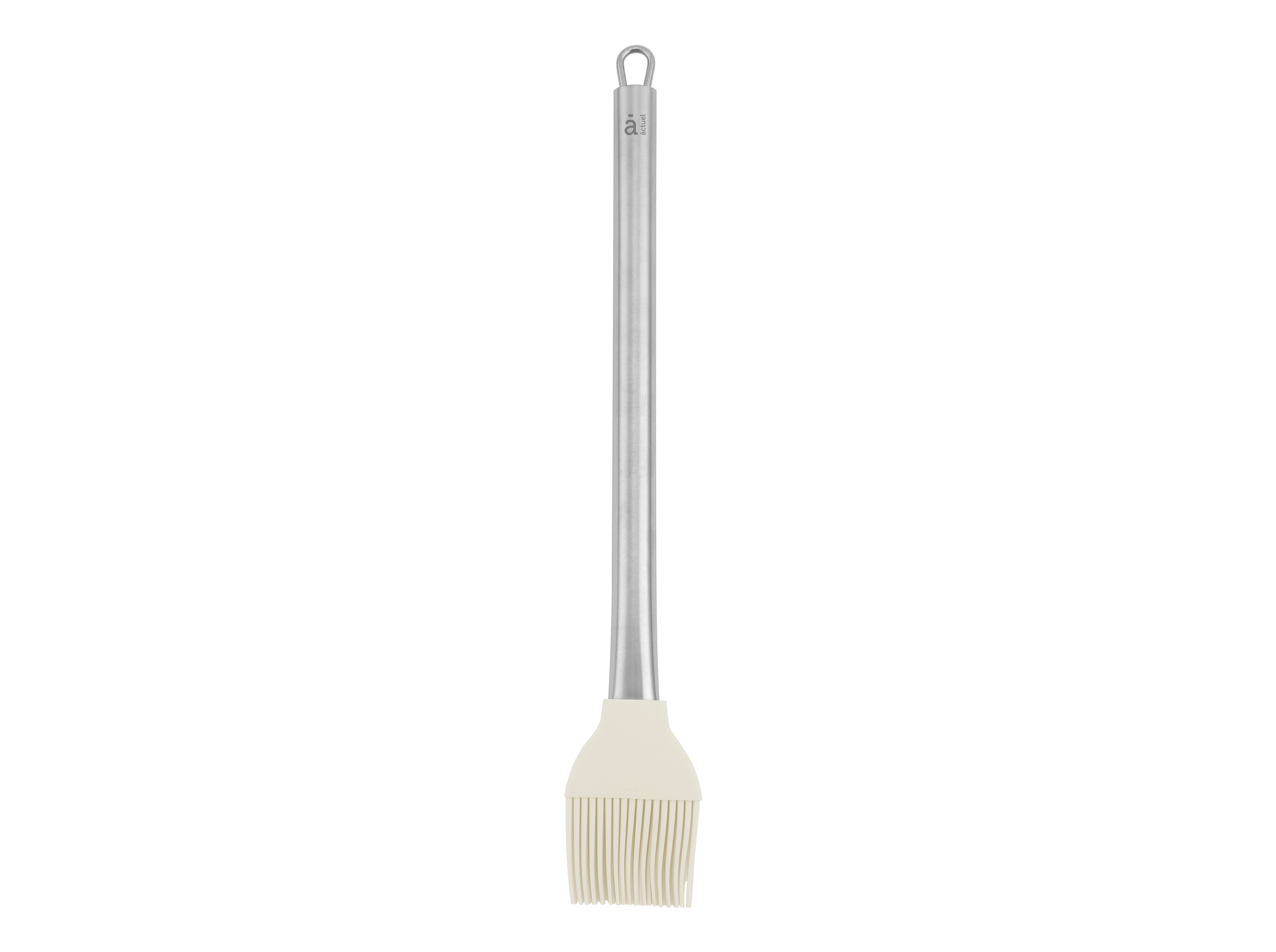 PINCEL SILICONE BEGE COM CABO INOX ACTUEL