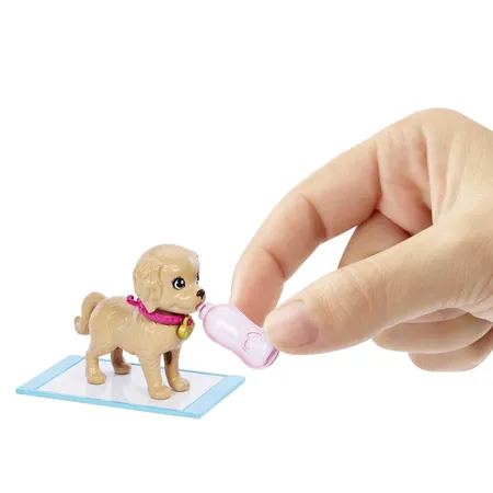Barbie Welpenadoption Puppe und Zubehörteile