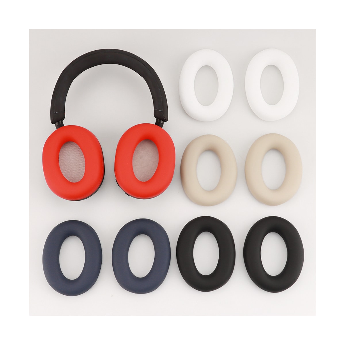 Øreputer i silikon deksel for Sony WH-1000XM 5 Sort