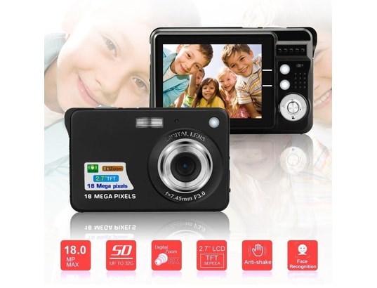 YONIS - Appareil photo numérique portable 18mp zoom 8x + sd 4go noir