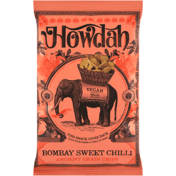 Howdah Bombay Sweet Chilli Ancient Grain Chips 130 g