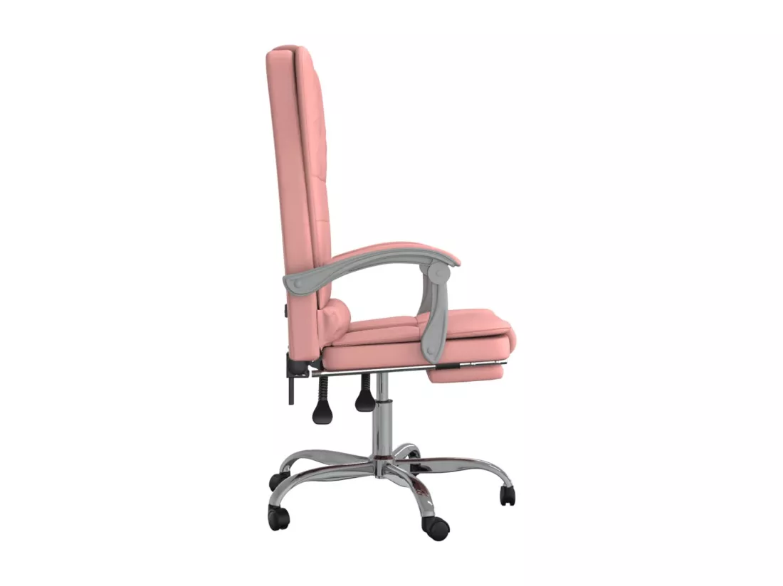 Fauteuil de massage inclinable de bureau Rose Similicuir