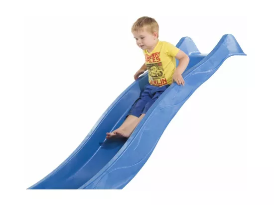 Glissière de toboggan bleue en PEHD Rex 230cm Bleu