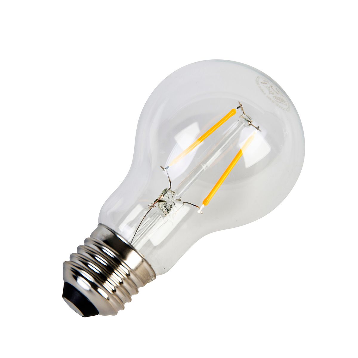 Set van 5 E27 LED lamp filament A60 2W 210 lm 2200K