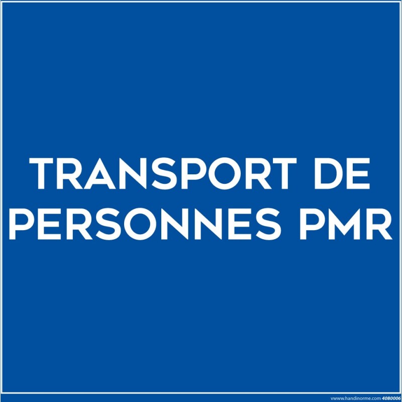 Plaque magnétique pour véhicule - Transport de PMR