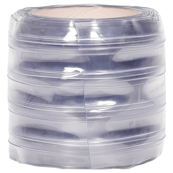 vidaXL Dørgardin gjennomsiktig 200 mm x 1,6 mm 50 m PVC
