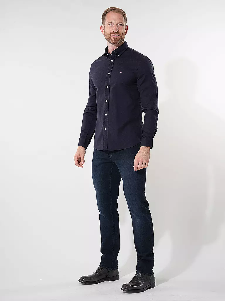 TOMMY HILFIGER Hemd Regular Fit blau