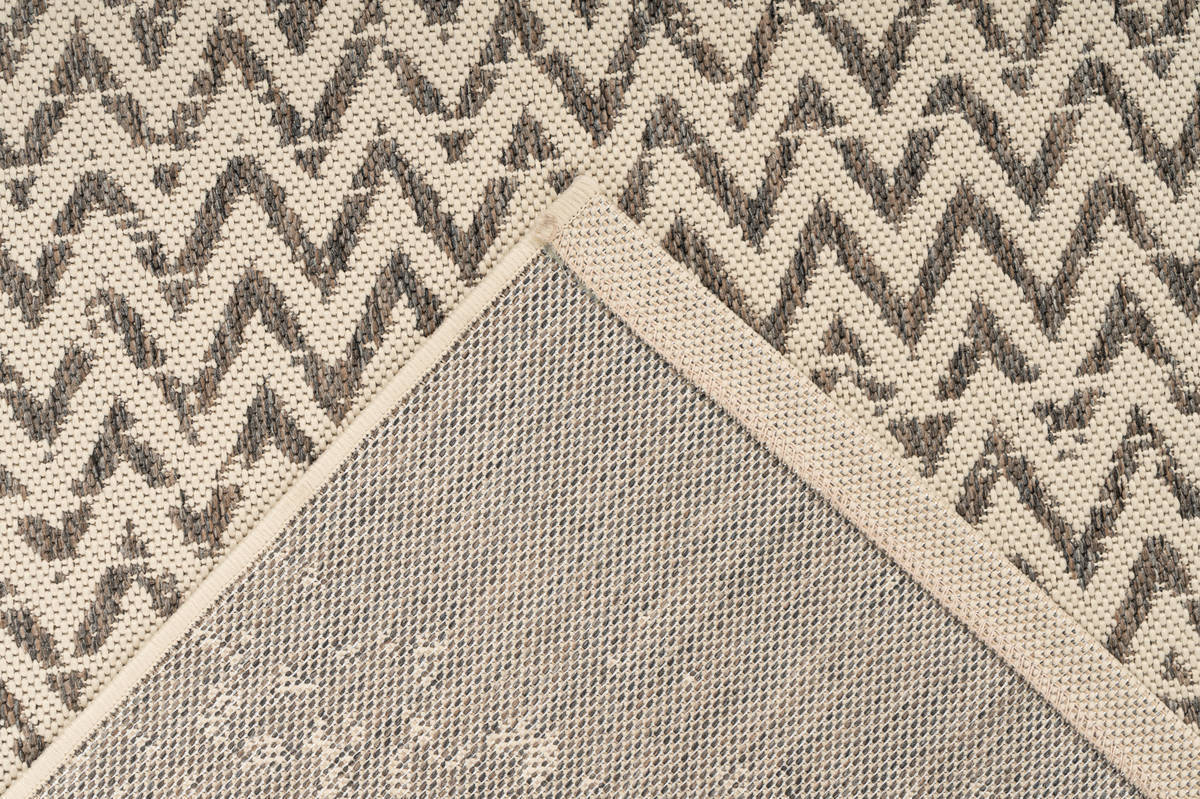 Outdoor-Kurzflorteppich SPLASH 600 - creme-braun - 80x150 cm