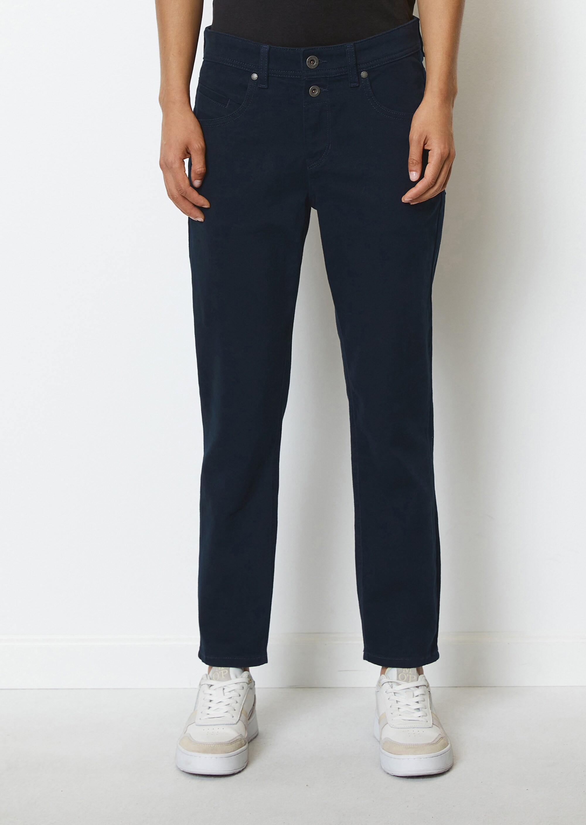 Boyfriend Pants Modell THEDA cropped aus Organic Cotton Stretch