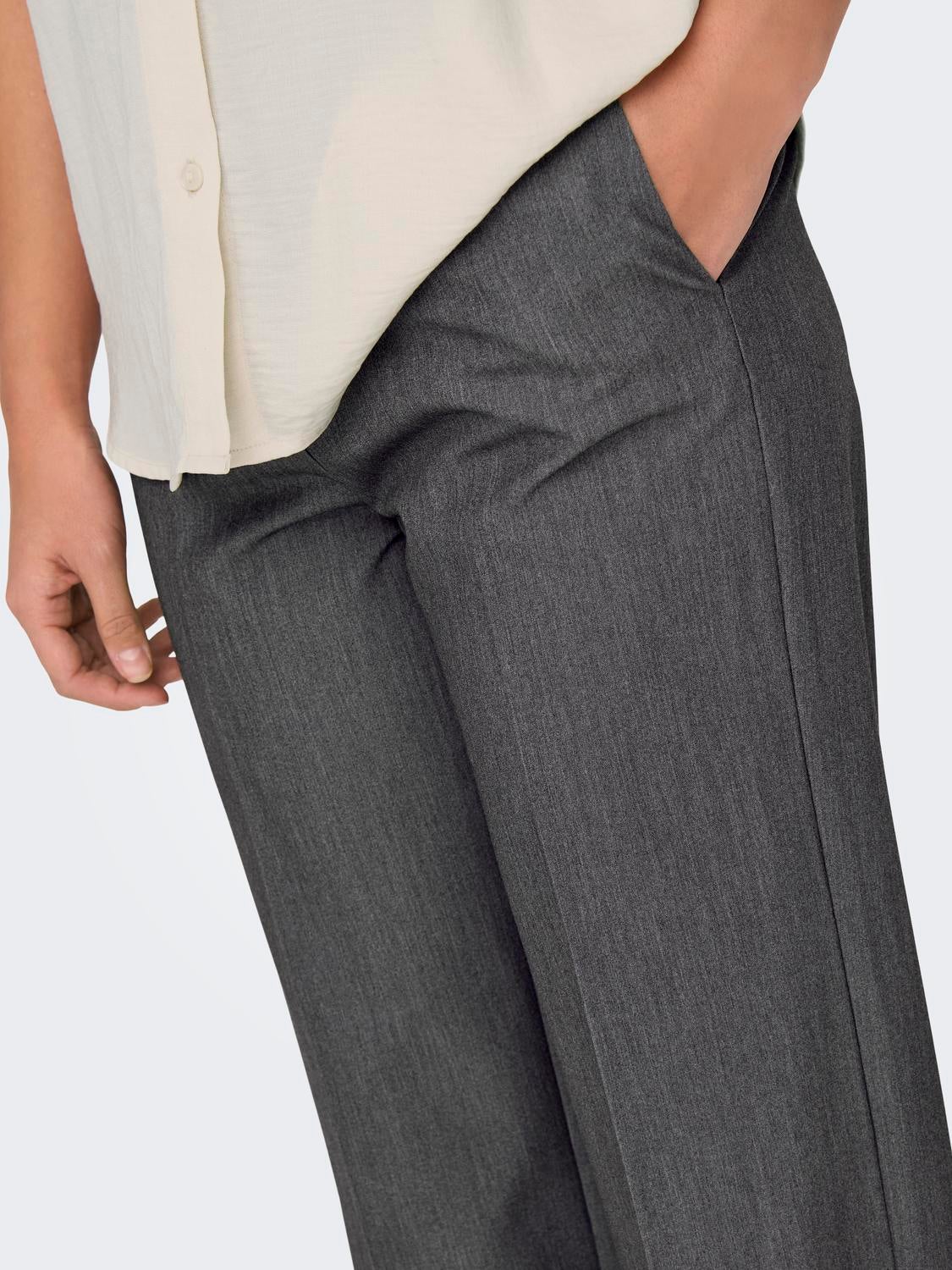 ONLKAYLE-ORLEEN Gerade geschnitten Straight-Fit jeans Medium Grey Melange