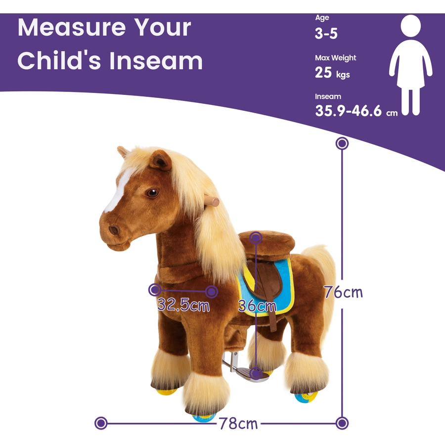 PonyCycle® Brown Horse - klein
