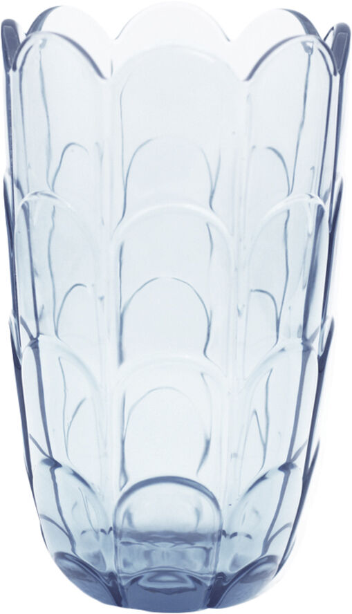 Holmegaard Lily Vase H19 cm blue iris Blå