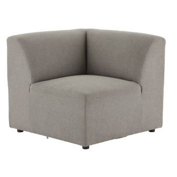 Modulaire bank Lieve hoekdeel midden taupe stof