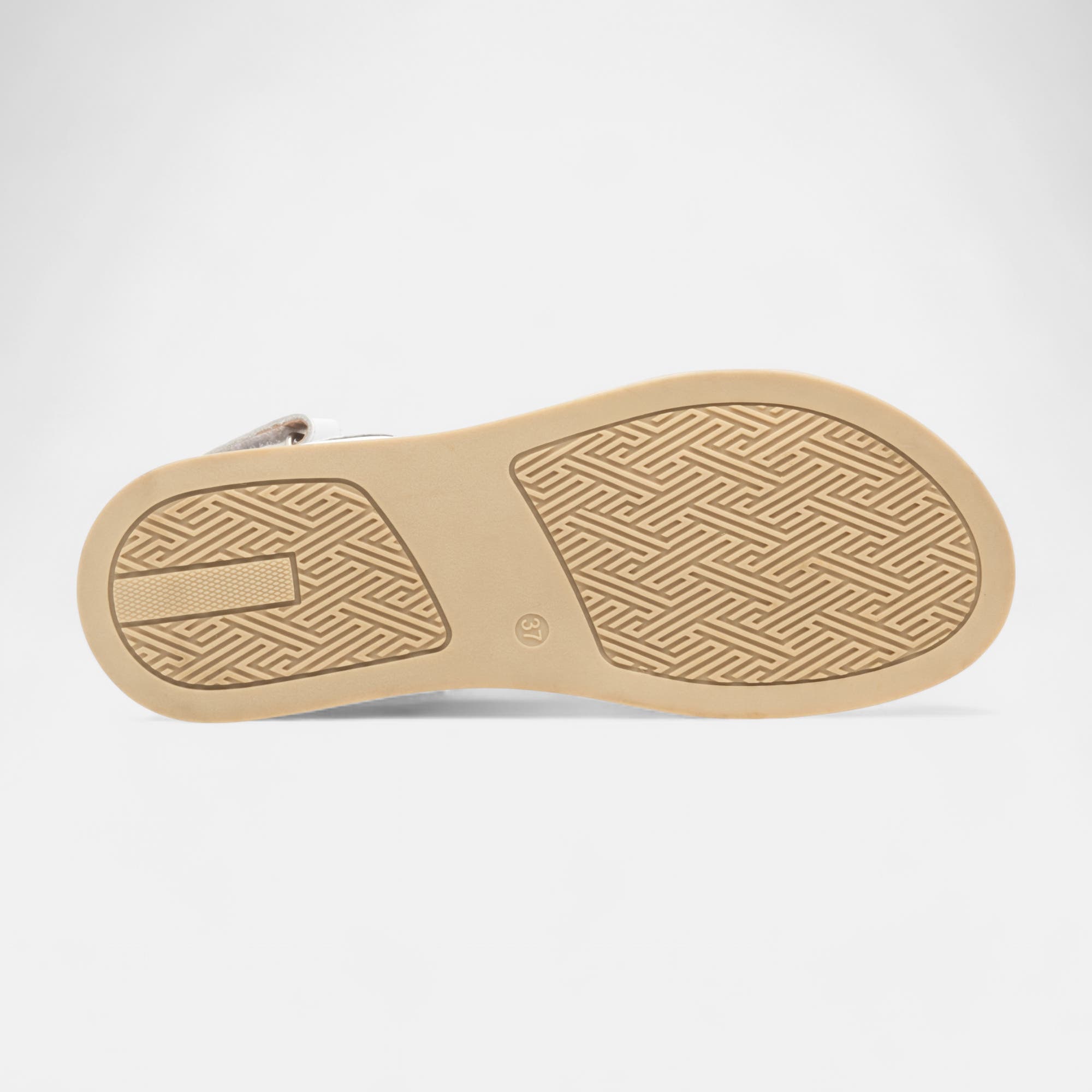Sandales à talon compensé Femme en cuir blanc