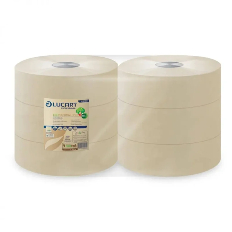 LUCART - Papier toilette maxi Jumbo - EcoNatural - x6