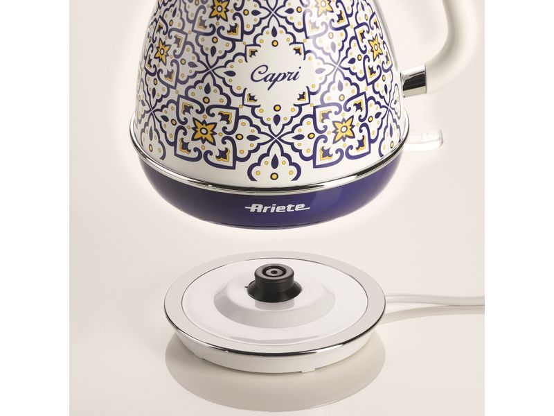Ariete Wasserkocher Capri ARI-2869-CAP 1.7 l, Blau Elektrischer Wasserkocher