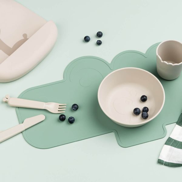 Done by Deer Silicone Placemat - Croco - Powder
