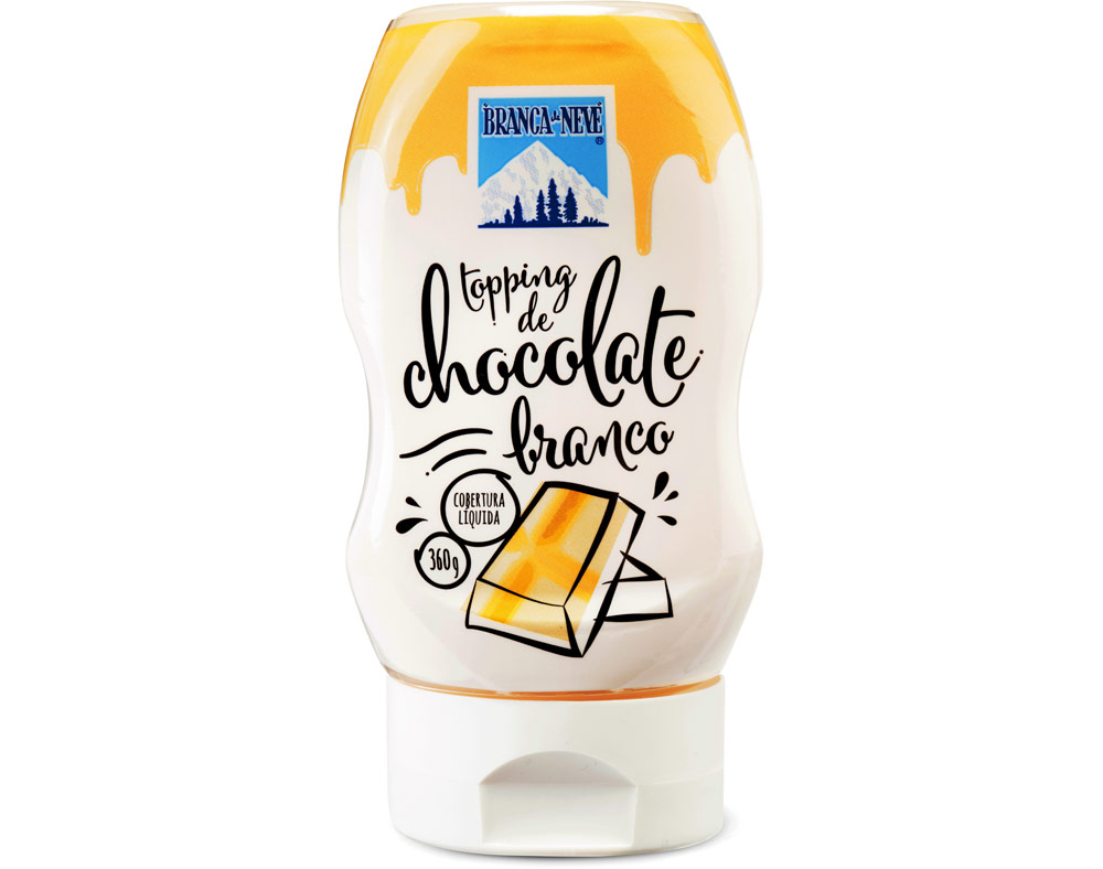 TOPPING BRANCA DE NEVE DE CHOCOLATE BRANCO 360G