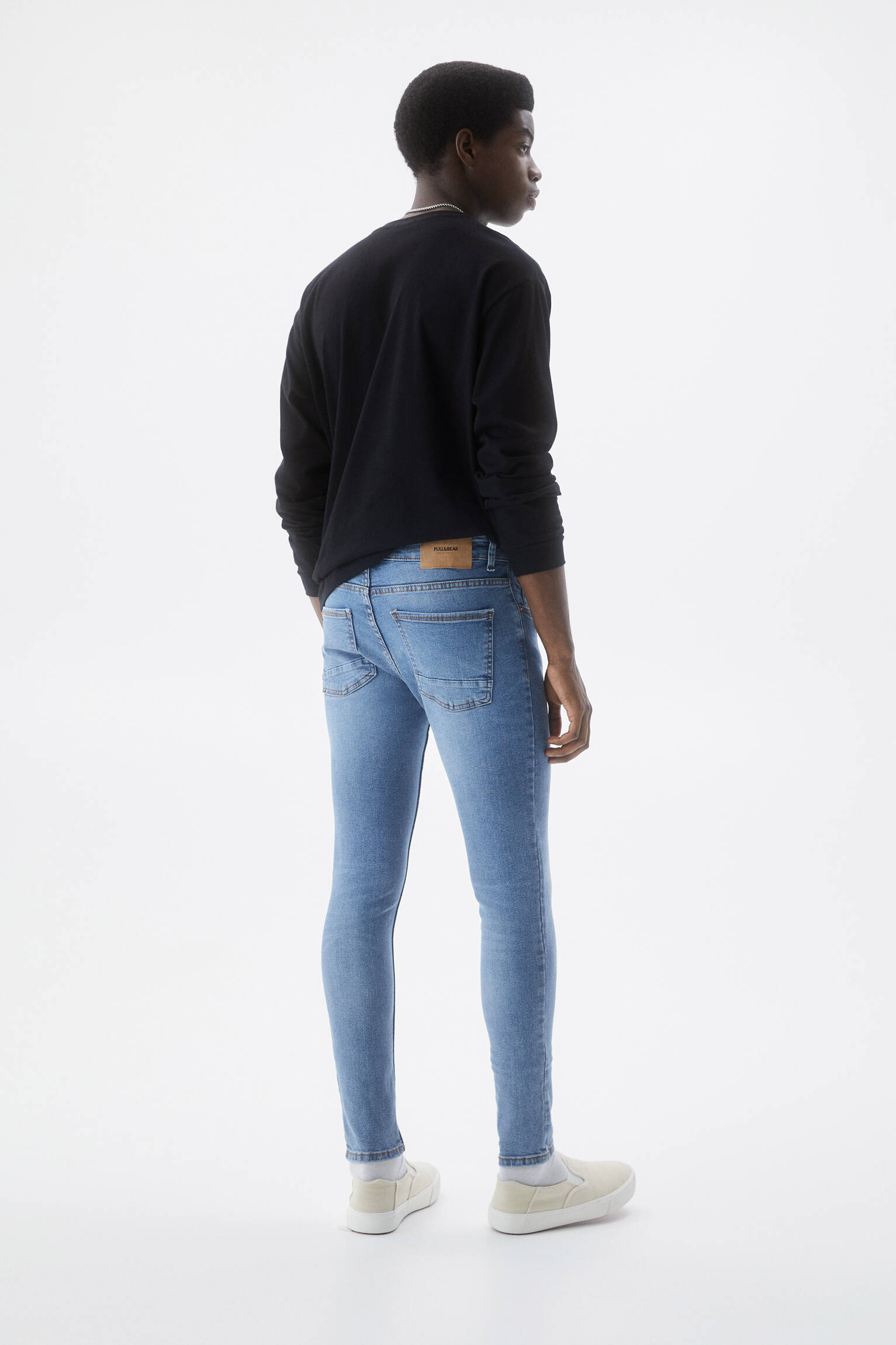 CALÇA JEANS AZUL SUPER SKINNY FIT - AZUL