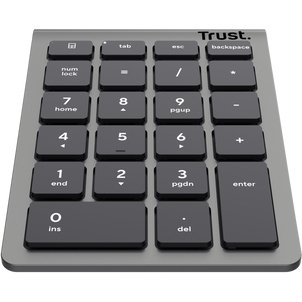 Trust Xalas clavier numérique PC portable/de bureau RF sans fil Argent