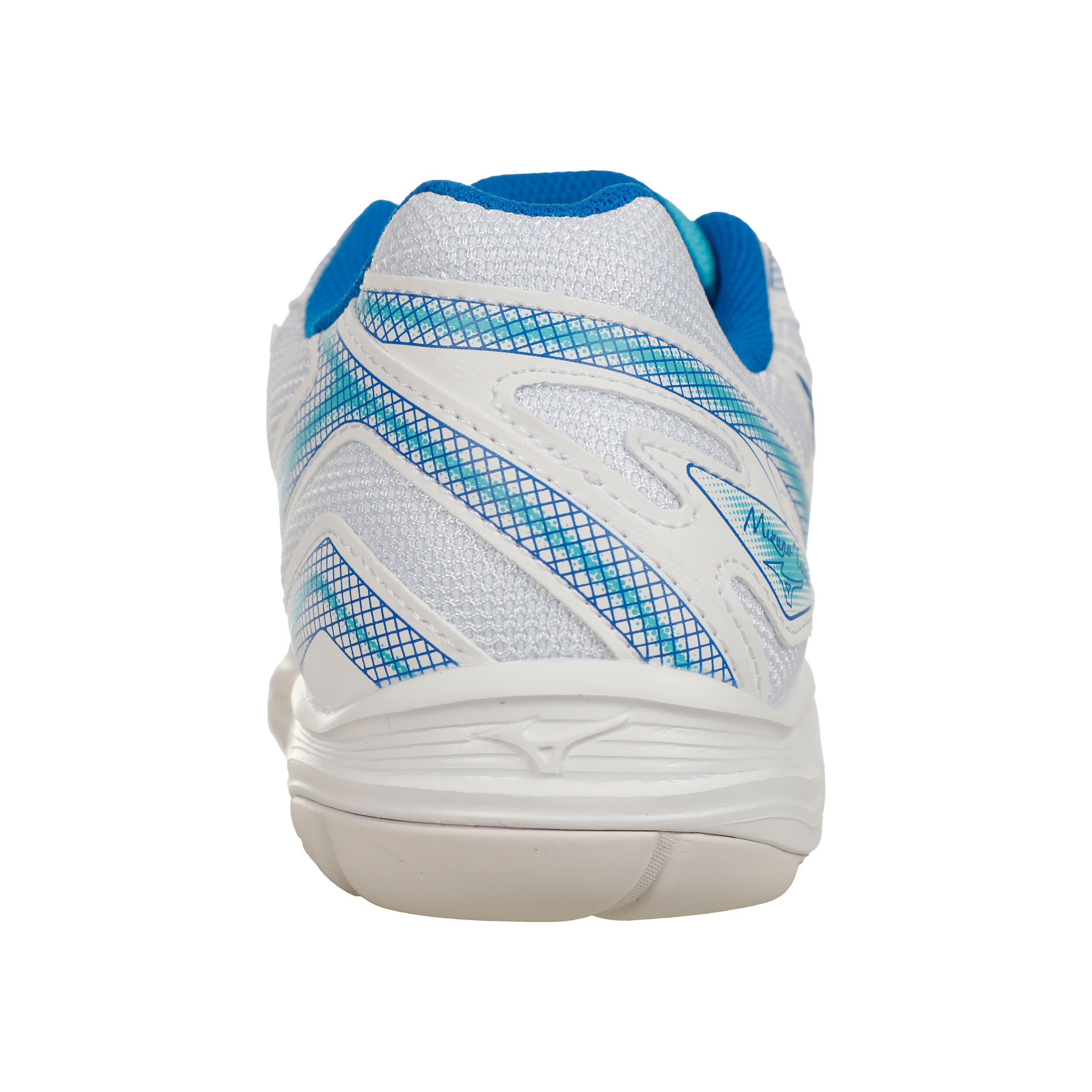 Mizuno Break Shot Chaussure Moquette Femmes - Blanc , Bleu