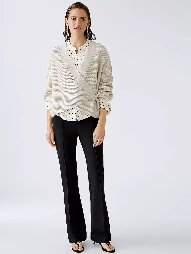 OUÍ Strickjacke creme