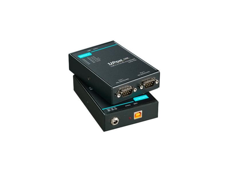Moxa Schnittstellenkonverter UPort 1250 2-Port RS-232/422/485 USB-zu-Serial-Konverter