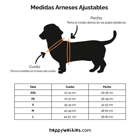 Arnês ajustável colorido