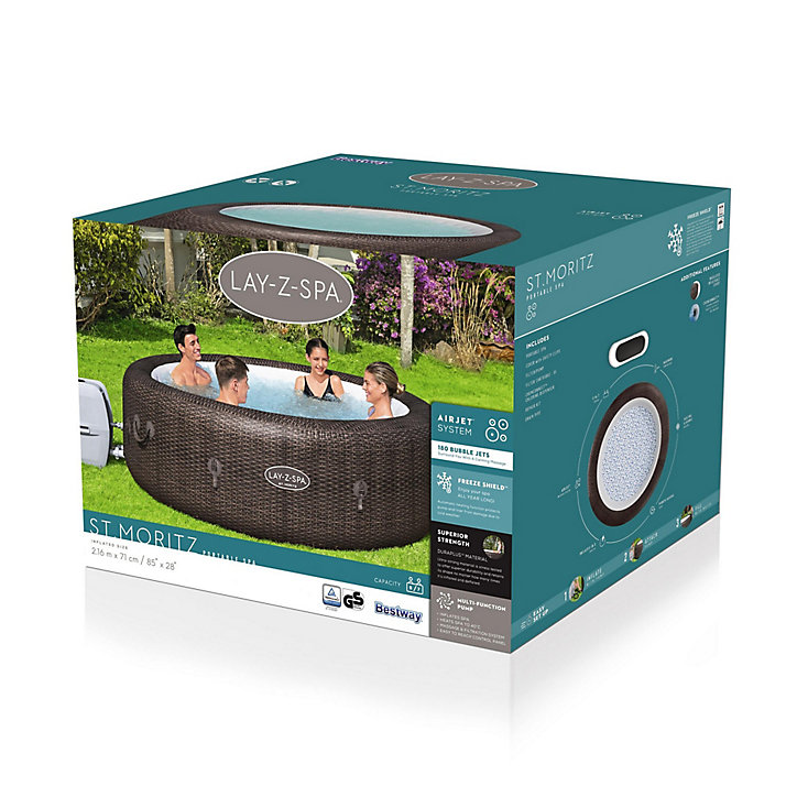 Spa gonflable Bestway Lay-Z-Spa St Moritz 7 places