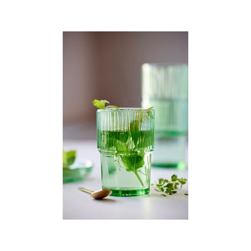Bitz Kusintha 4-pak Cafeglas, Grøn, 38 cl