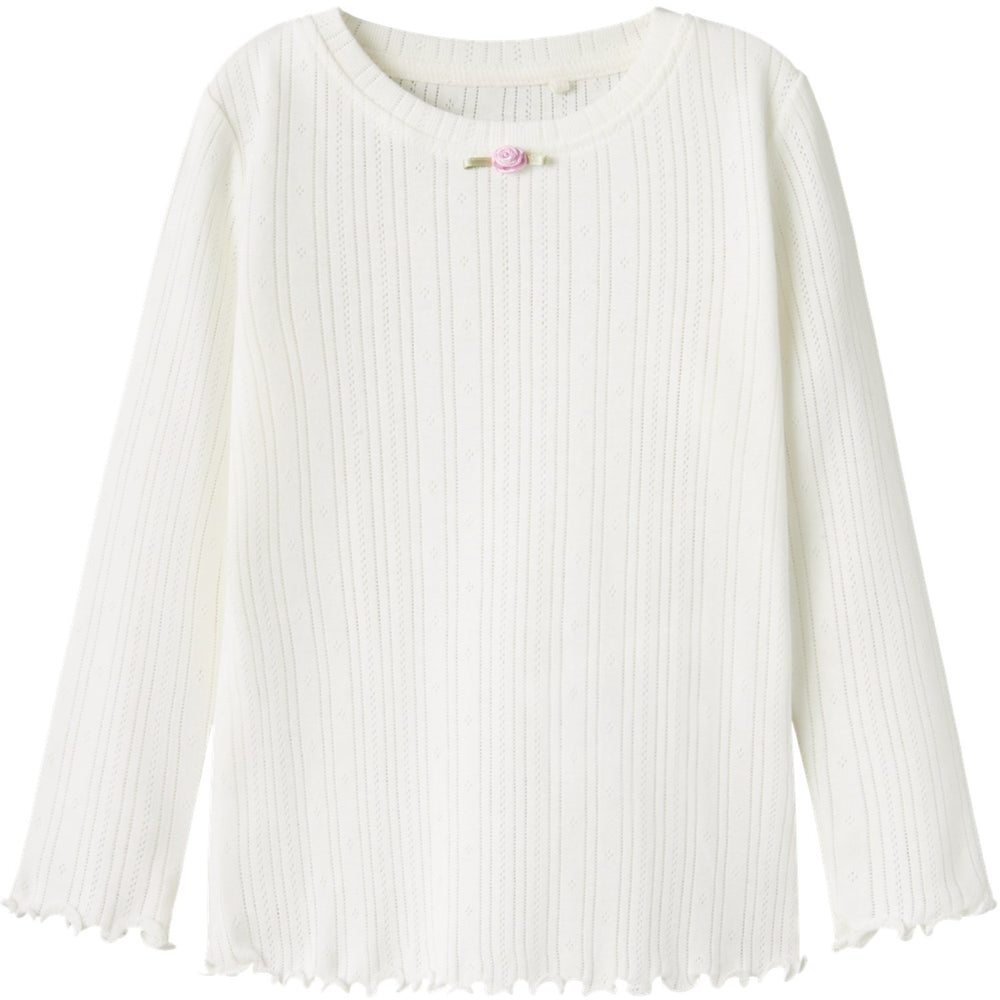 Køb Name It Cloud Dancer Silke Slim Bluse