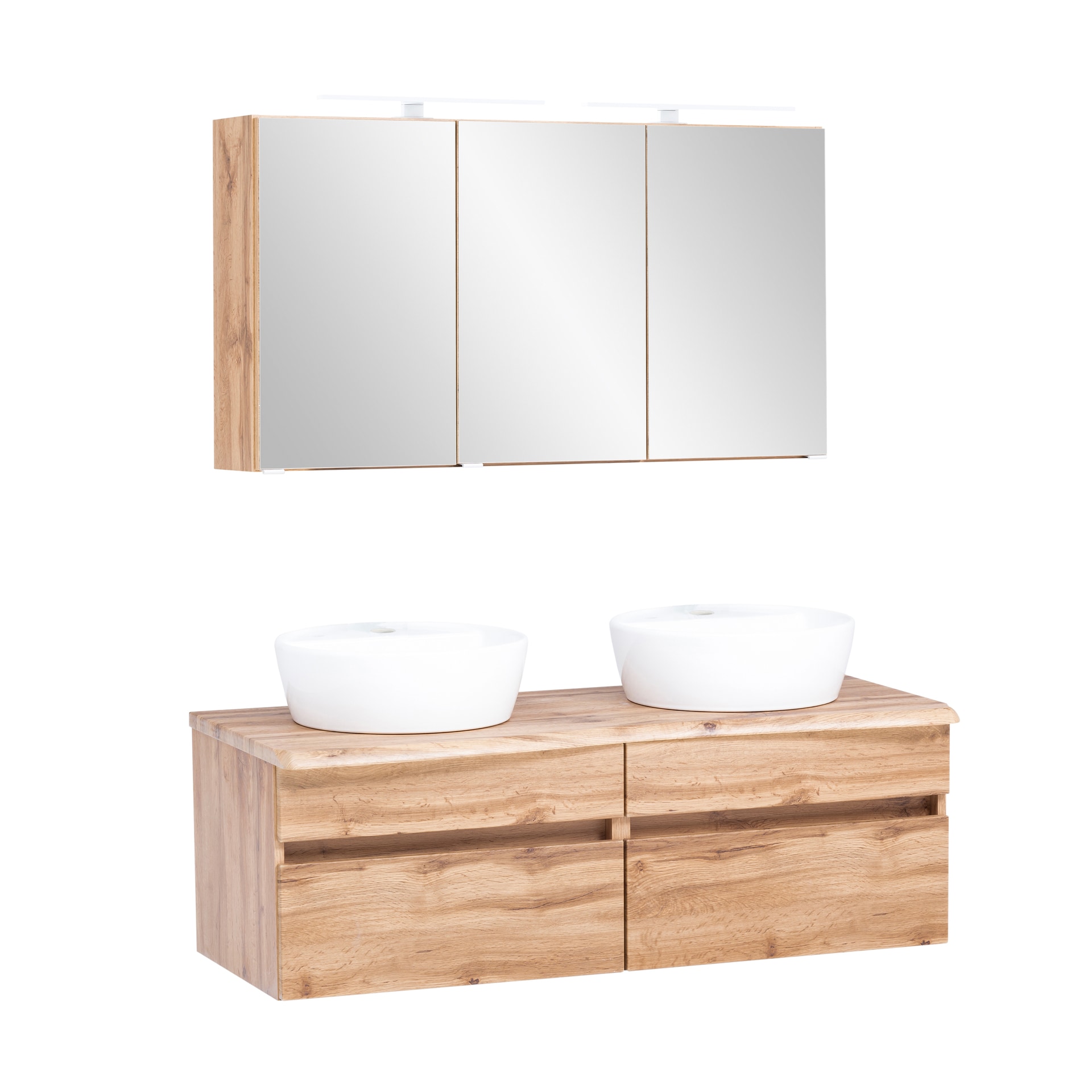 Waschtischkombination BRÜGGE braun 121cm