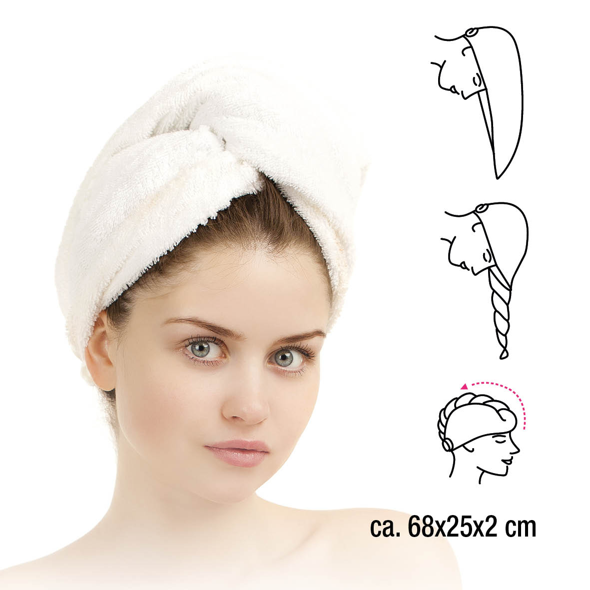 Haarturban Mikrofaser