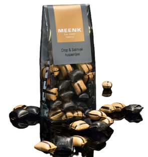 Meenk Drop & Salmiak Kussentjes 150GR