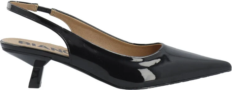 Bianco BIAKRISTIN Kitten Heel Slingback Patent Black