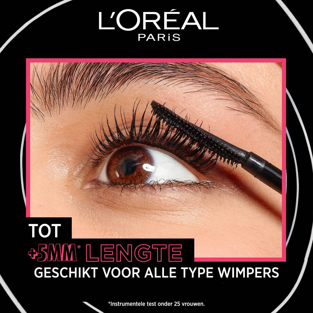 Mascara geeft bij warm weer snel afTelescopic Lift mascara - zwart