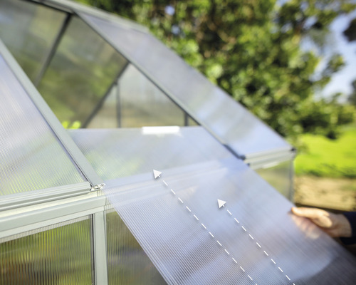 Palram Kas – Canopia Mythos 6x10 Dubbelwandige Polycarbonaat Panelen 4 mm 185 x 306 cm RAL 7012 Grijs