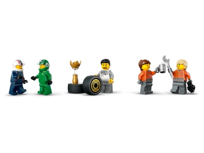 LEGO F1® truck met RB20 en AMR24 F1® auto's (60445)