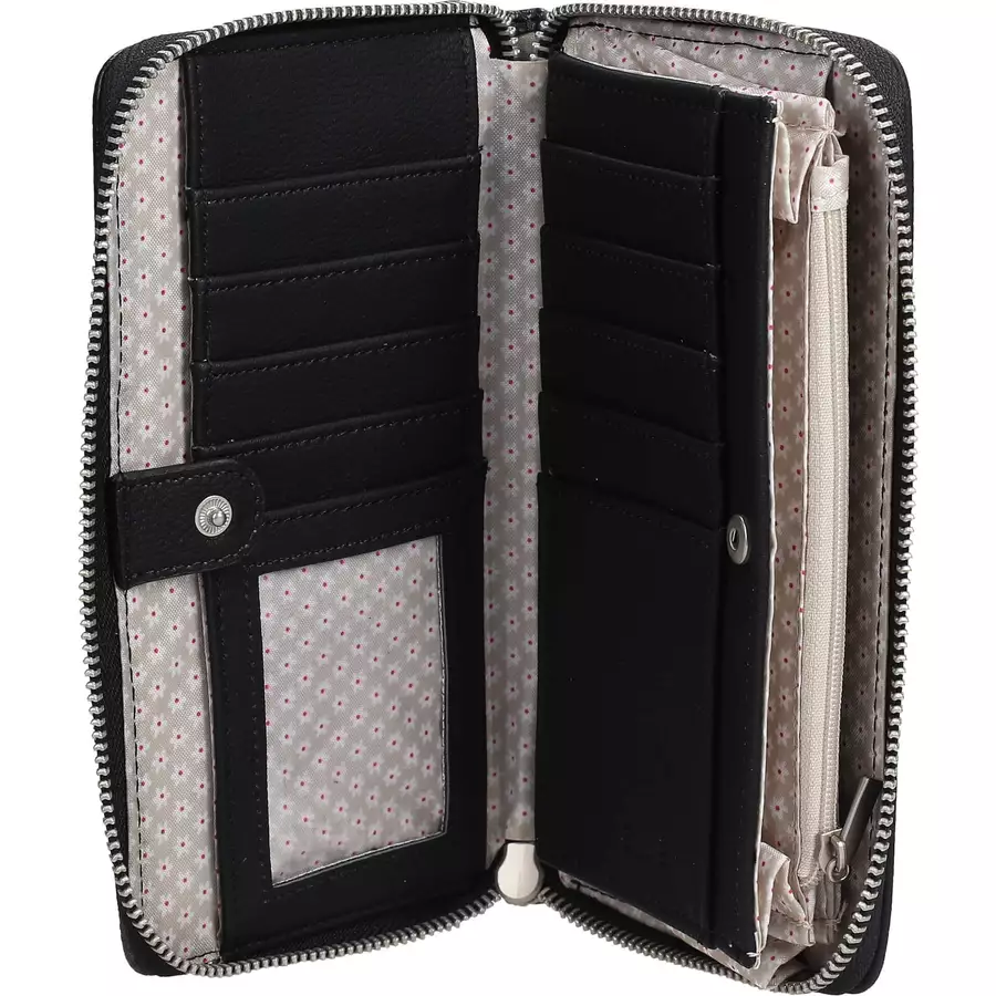 zwei Jana J2 - Geldbörse 12cc 20 cm nubuk-black