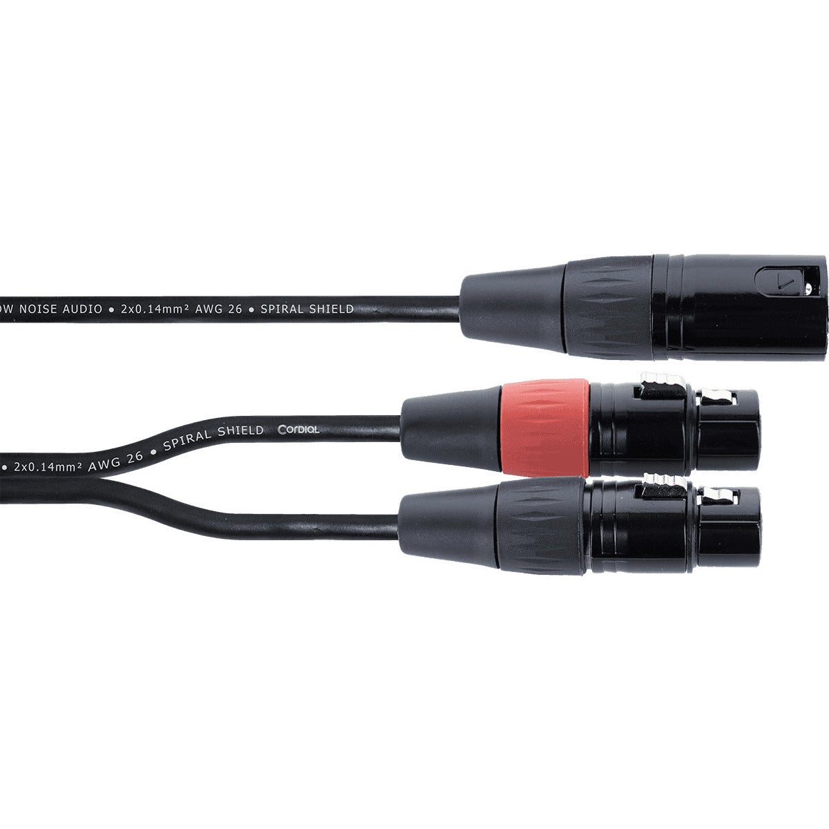 Cordial EY0.3MFF Elements verloopkabel male XLR - 2x female XLR 0.3m