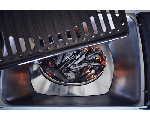 Enders houtskoolgrill tafelgrill Aurora 26 x 47 cm spiegelzwart