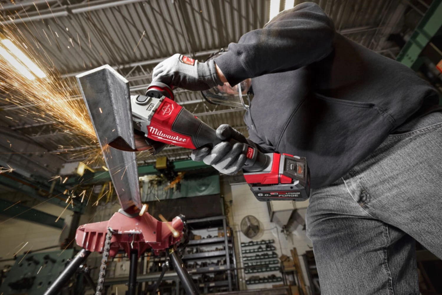 Milwaukee M18 FHSAG125XPDB2-0X 18V Li-ion accu Haakse slijper body in HD Box - 125mm - High Performance
