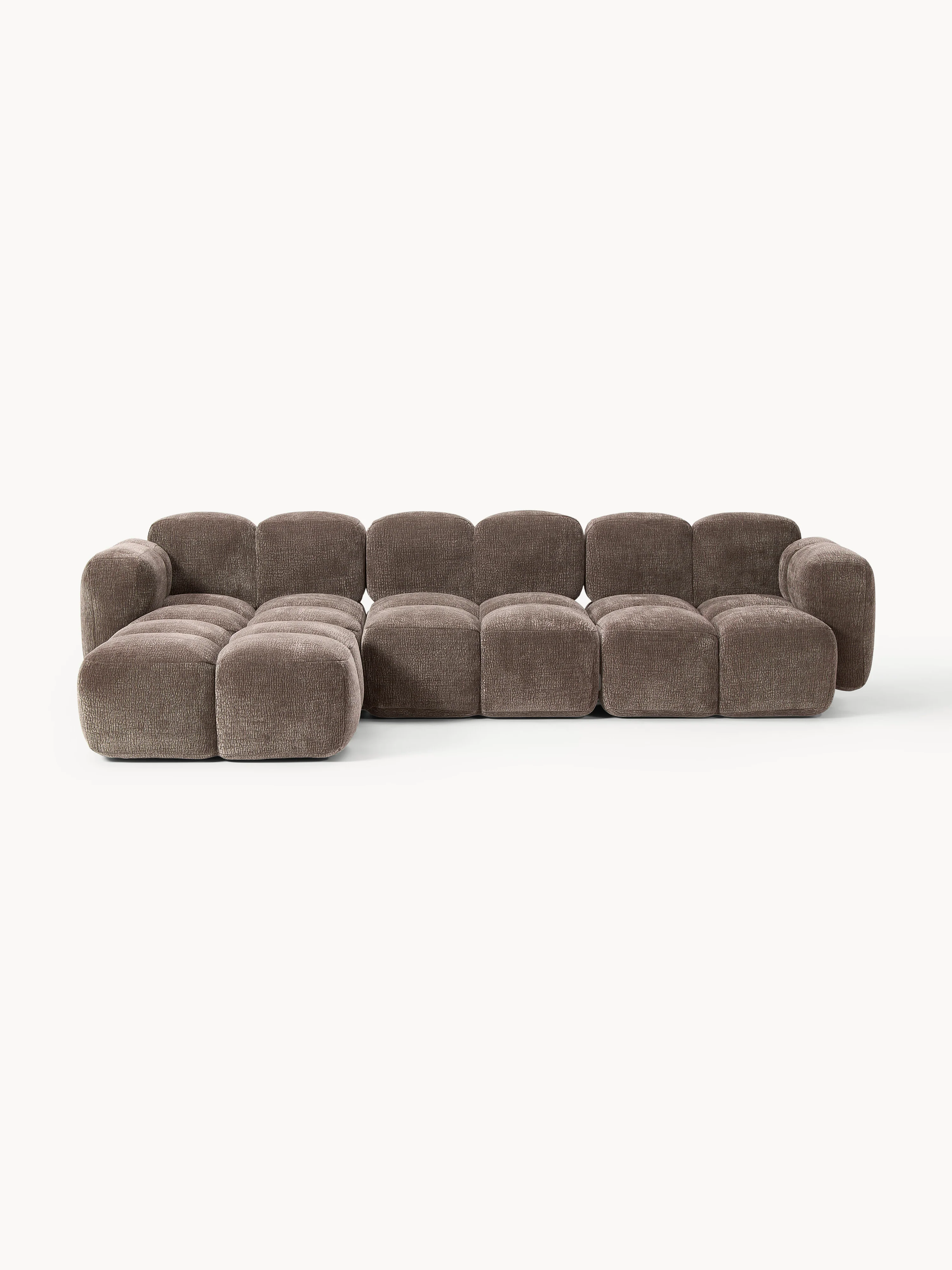 Modulaire bank Tayla (4-zits) met poef (links/rechts)
