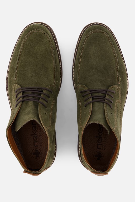 Rieker Veterschoenen groen Suede