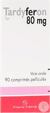 Tardyferon 80mg Fer 90 Comprimés Pélliculés
