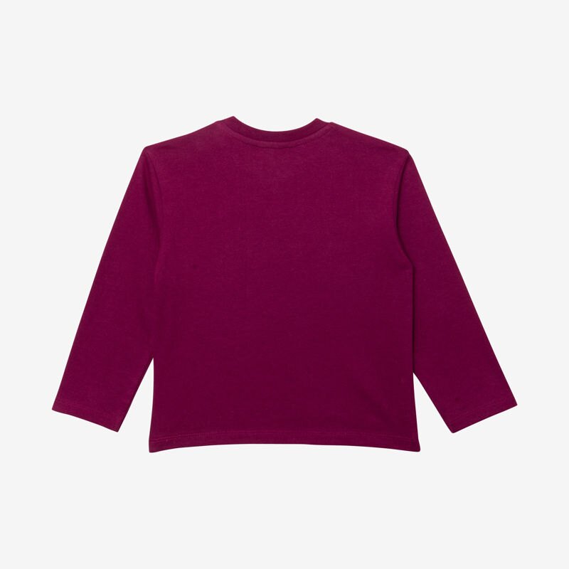 T-shirt bébé garçon typo brodée en coton recyclé violet Catimini Mauve Violet